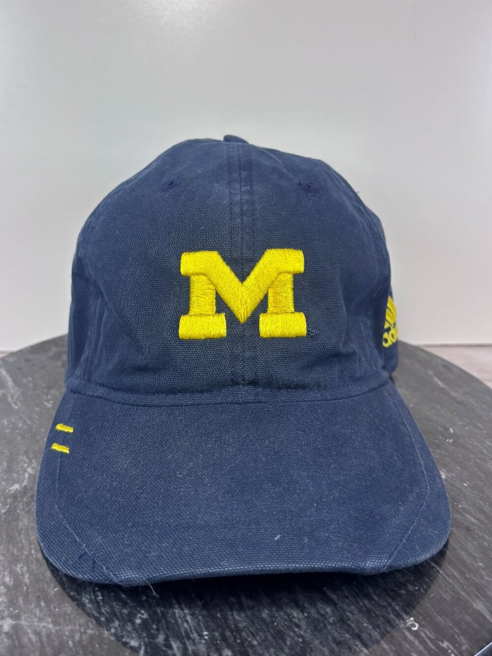 University of Michigan Hat Cap Strapback Navy Blue Adidas Wolverines NCAA